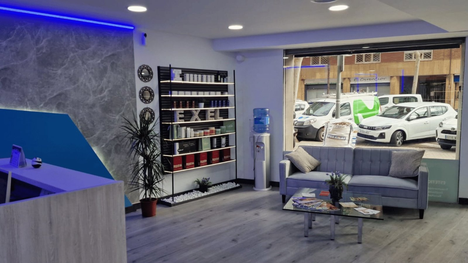 Recepción centro estético Barcelona